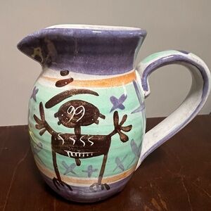 T. Puterbaugh Gill Signed TPG Studio Art Pottery Creamer 4.25”